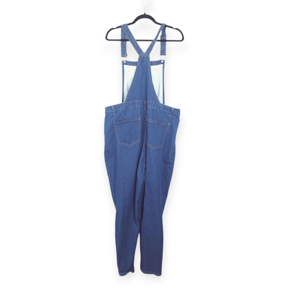 Modcloth Jean Overalls Straight Leg Stretch Size 1x - Picture 3 of 7
